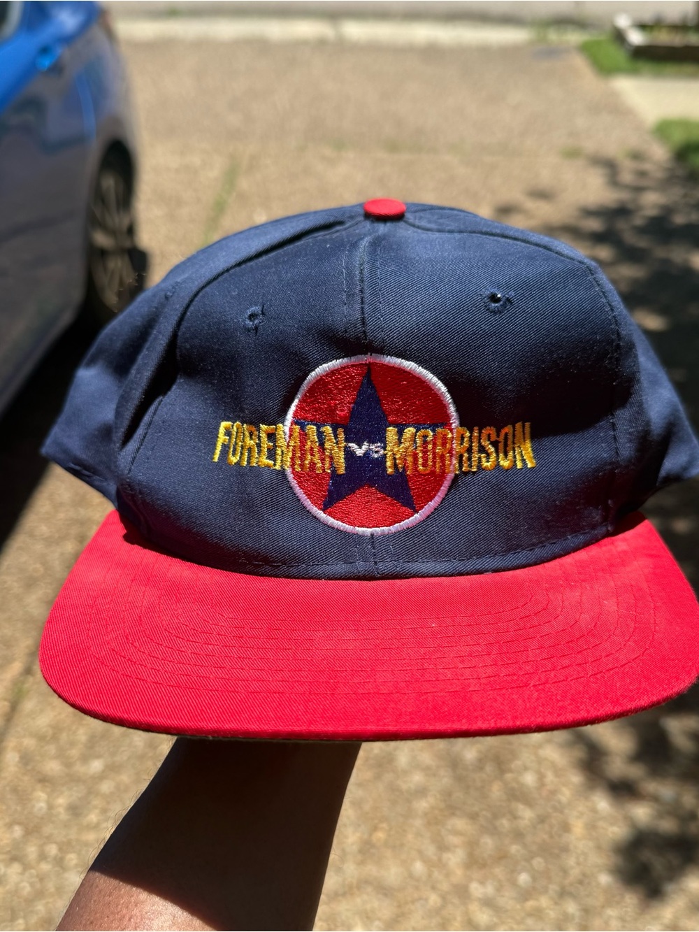 Vintage 1993 Foreman Vs Morrison Snapback Hat
